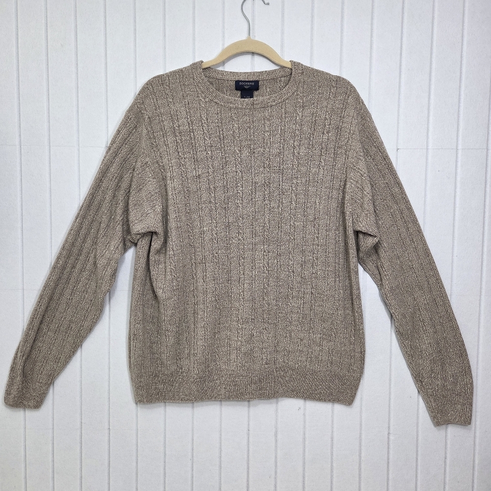 Dockers Casual Tan Crewneck Sweater size XL
